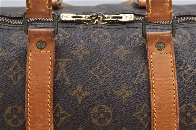 Auth Louis Vuitton Monogram Keepall Bandouliere 45 Boston Bag M41418 LV 4804D