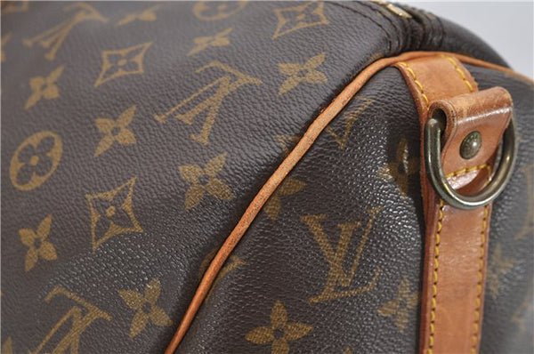 Auth Louis Vuitton Monogram Keepall Bandouliere 45 Boston Bag M41418 LV 4804D