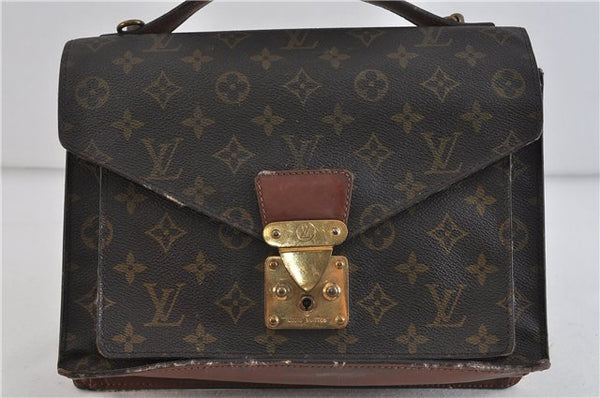 Authentic LOUIS VUITTON Monogram Monceau 2Way Shoulder Hand Bag M51185 LV 4805C