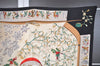 Authentic HERMES Pleats Scarf "Neige d'Antan" Silk Black 4805I