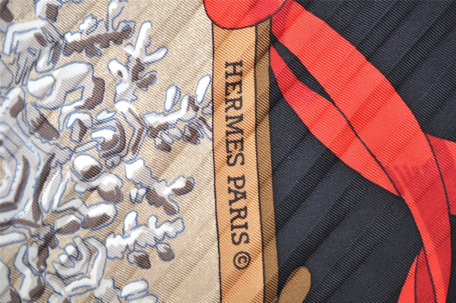 Authentic HERMES Pleats Scarf 