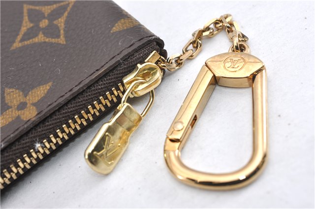 Authentic Louis Vuitton Monogram Pochette Cles Coin Case M62650 LV Box 4809F