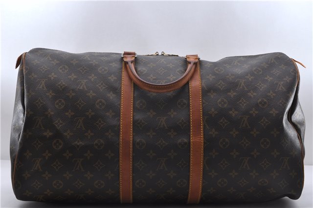 Authentic Louis Vuitton Monogram Keepall 55 Travel Boston Bag M41424 LV 4810D