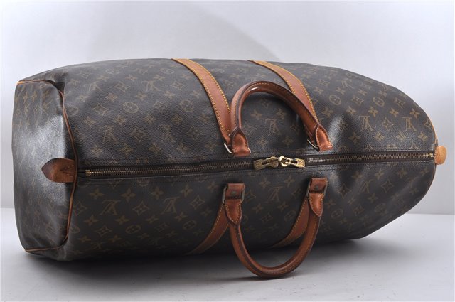 Authentic Louis Vuitton Monogram Keepall 55 Travel Boston Bag M41424 LV 4810D