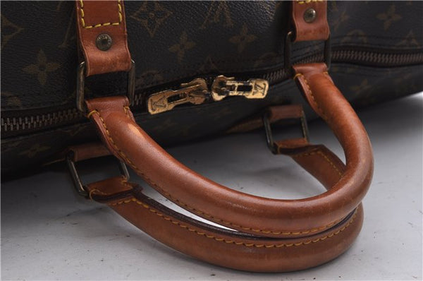 Authentic Louis Vuitton Monogram Keepall 55 Travel Boston Bag M41424 LV 4810D