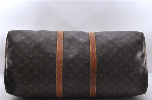 Authentic Louis Vuitton Monogram Keepall 55 Travel Boston Bag M41424 LV 4810D