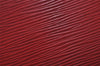 Authentic Louis Vuitton Epi Cannes Red Cosmetic Hand Bag Purse M48037 Junk 4810I