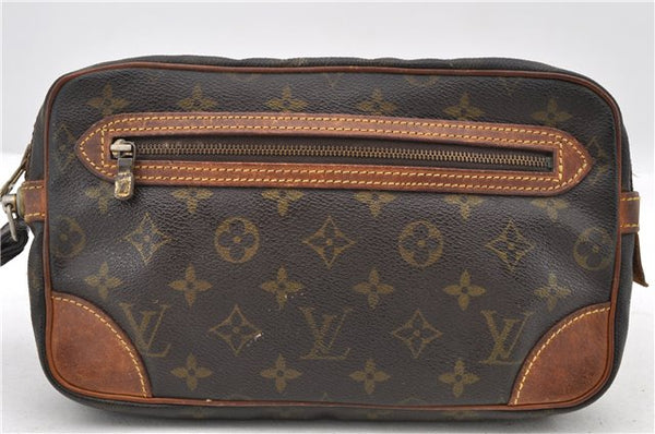 Auth LOUIS VUITTON Monogram Marly Dragonne GM Clutch Hand Bag M51825 LV 4812C