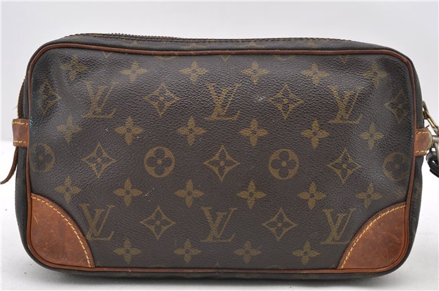 Auth LOUIS VUITTON Monogram Marly Dragonne GM Clutch Hand Bag M51825 LV 4812C