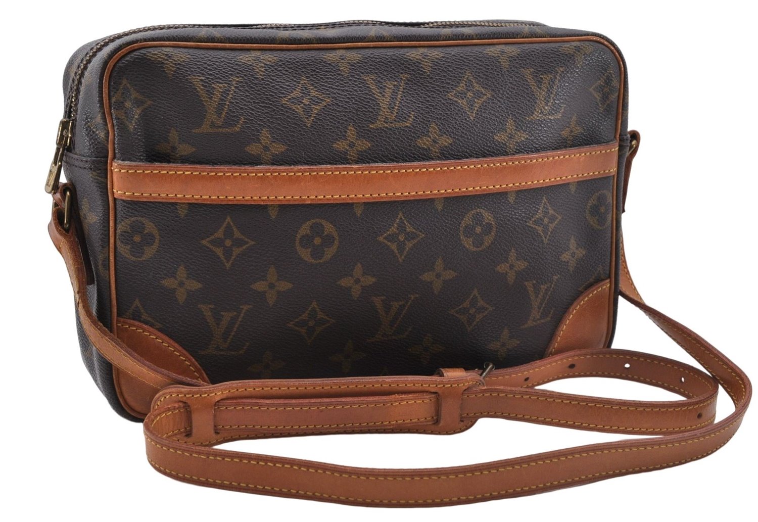 Auth Louis Vuitton Monogram Trocadero 27 Shoulder Cross Body Bag M51274 LV 4814D
