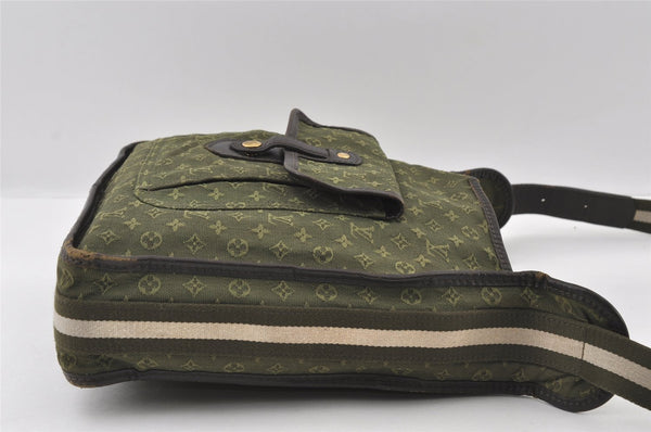 Authentic Louis Vuitton Monogram Mini Besace Mary Kate Shoulder Bag Green 4814I