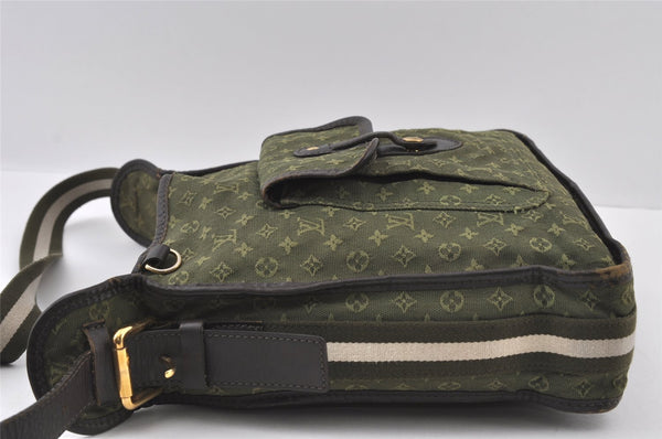 Authentic Louis Vuitton Monogram Mini Besace Mary Kate Shoulder Bag Green 4814I