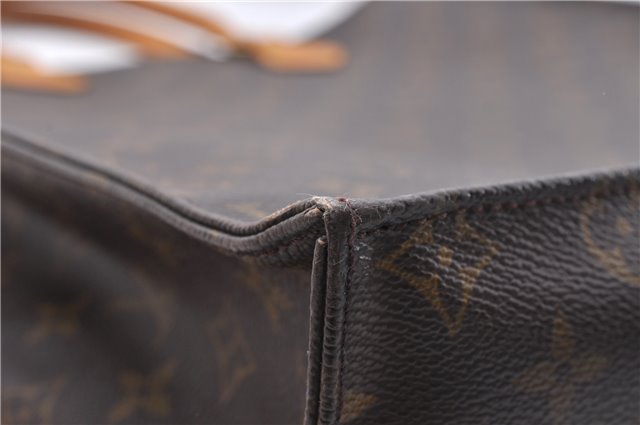 Authentic Louis Vuitton Monogram Sac Plat Hand Bag M51140 LV 4816D