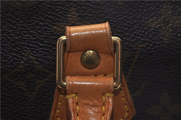 Authentic Louis Vuitton Monogram Sac Plat Hand Bag M51140 LV 4816D