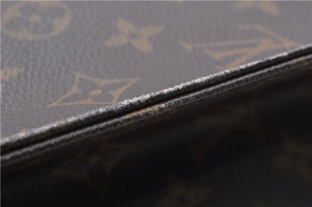 Authentic Louis Vuitton Monogram Sac Plat Hand Bag M51140 LV 4816D