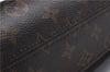 Authentic Louis Vuitton Monogram Sac Plat Hand Bag M51140 LV 4816D
