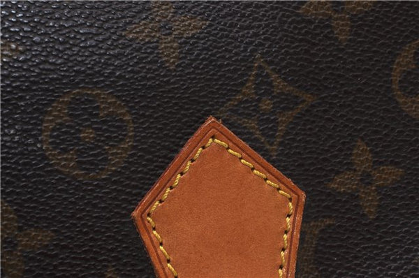 Authentic Louis Vuitton Monogram Sac Plat Hand Bag M51140 LV 4816D