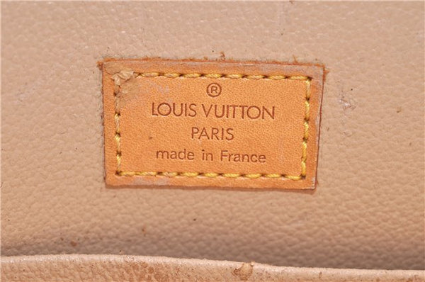 Authentic Louis Vuitton Monogram Sac Plat Hand Bag M51140 LV 4816D