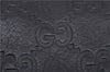 Authentic GUCCI Guccissima Leather Waist Bum Bag Purse 246417 Black 4816E