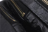 Authentic GUCCI Guccissima Leather Waist Bum Bag Purse 246417 Black 4816E