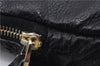 Authentic GUCCI Guccissima Leather Waist Bum Bag Purse 246417 Black 4816E