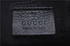 Authentic GUCCI Guccissima Leather Waist Bum Bag Purse 246417 Black 4816E