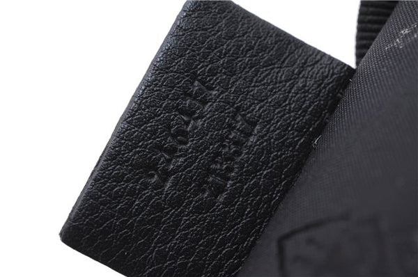 Authentic GUCCI Guccissima Leather Waist Bum Bag Purse 246417 Black 4816E