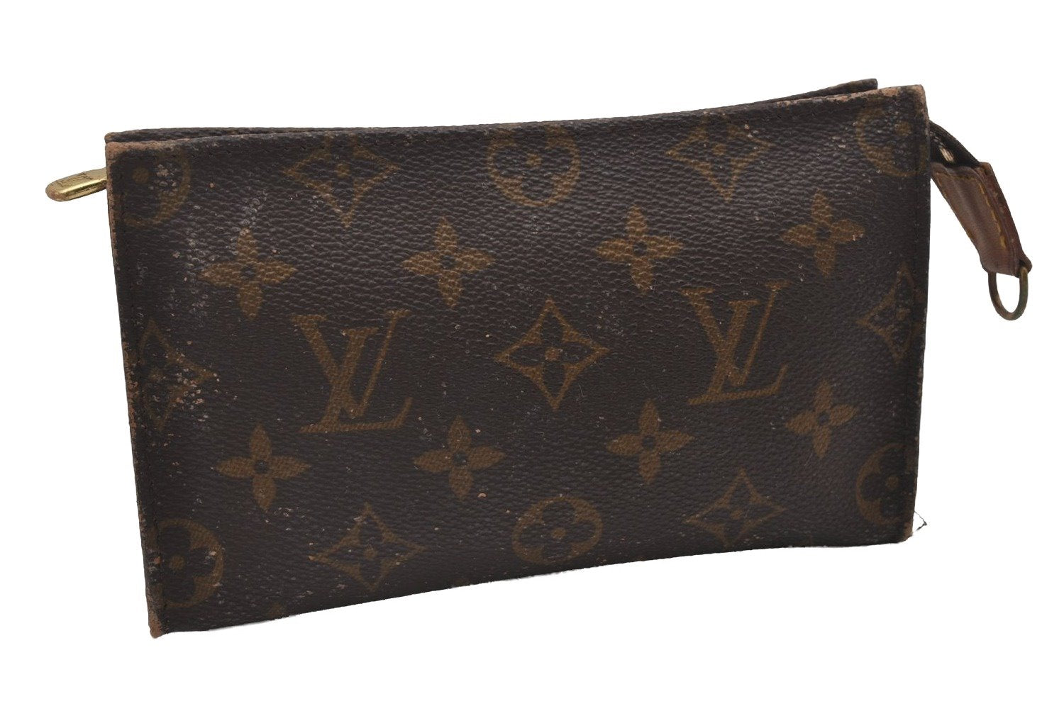 Authentic Louis Vuitton Monogram Pouch For Bucket PM LV Junk 4817I