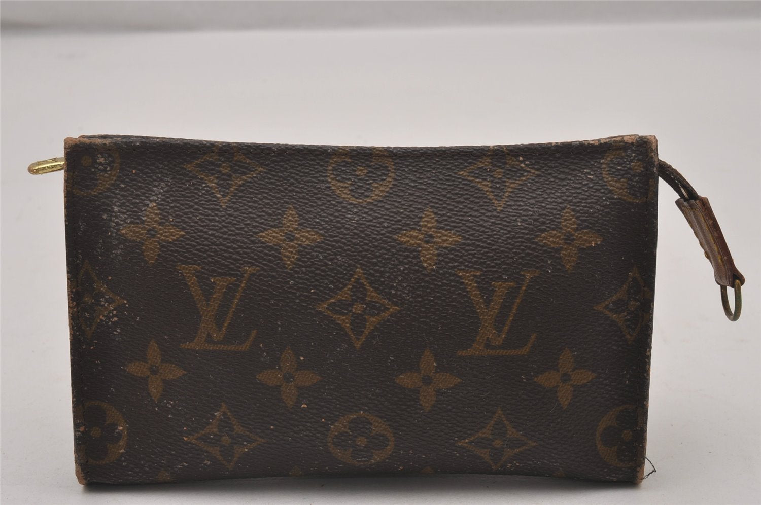 Authentic Louis Vuitton Monogram Pouch For Bucket PM LV Junk 4817I