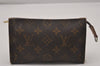 Authentic Louis Vuitton Monogram Pouch For Bucket PM LV Junk 4817I