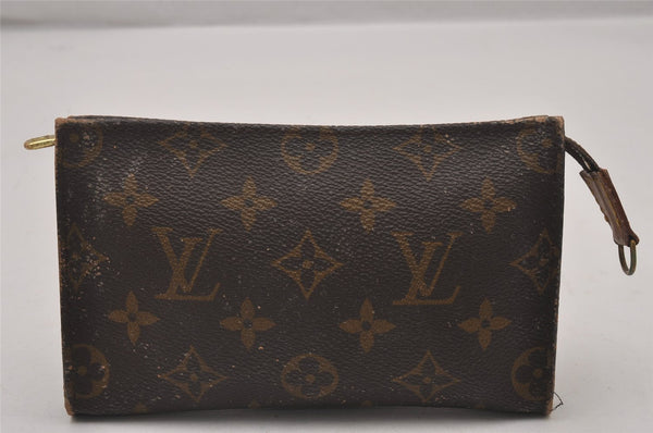 Authentic Louis Vuitton Monogram Pouch For Bucket PM LV Junk 4817I