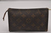 Authentic Louis Vuitton Monogram Pouch For Bucket PM LV Junk 4817I