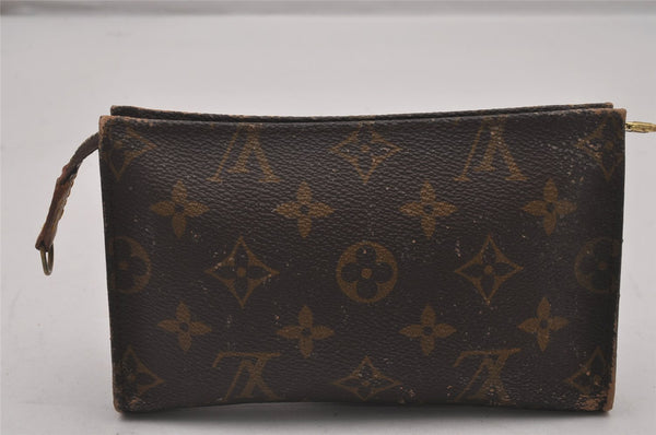 Authentic Louis Vuitton Monogram Pouch For Bucket PM LV Junk 4817I