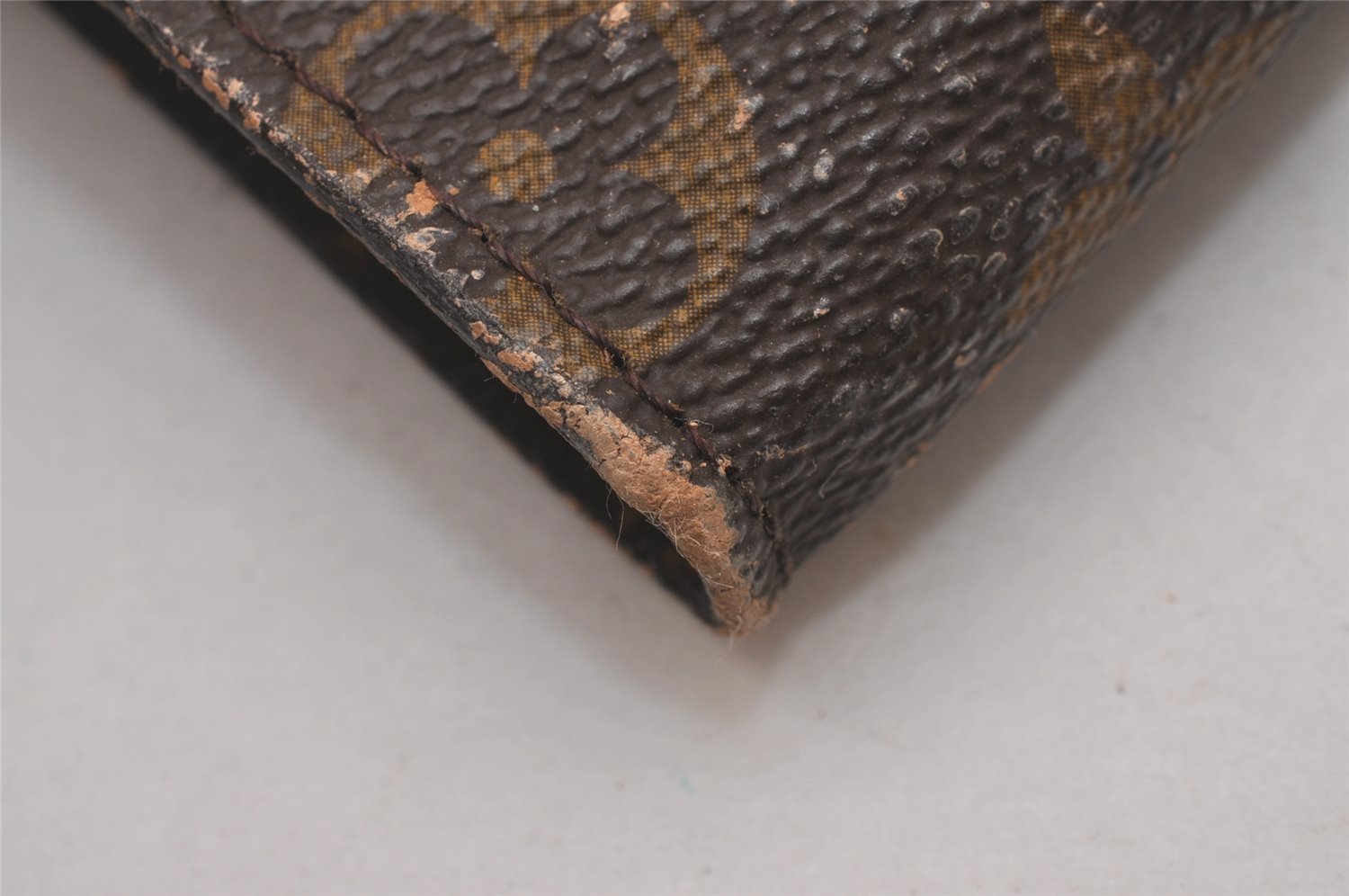 Authentic Louis Vuitton Monogram Pouch For Bucket PM LV Junk 4817I