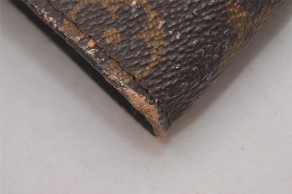 Authentic Louis Vuitton Monogram Pouch For Bucket PM LV Junk 4817I