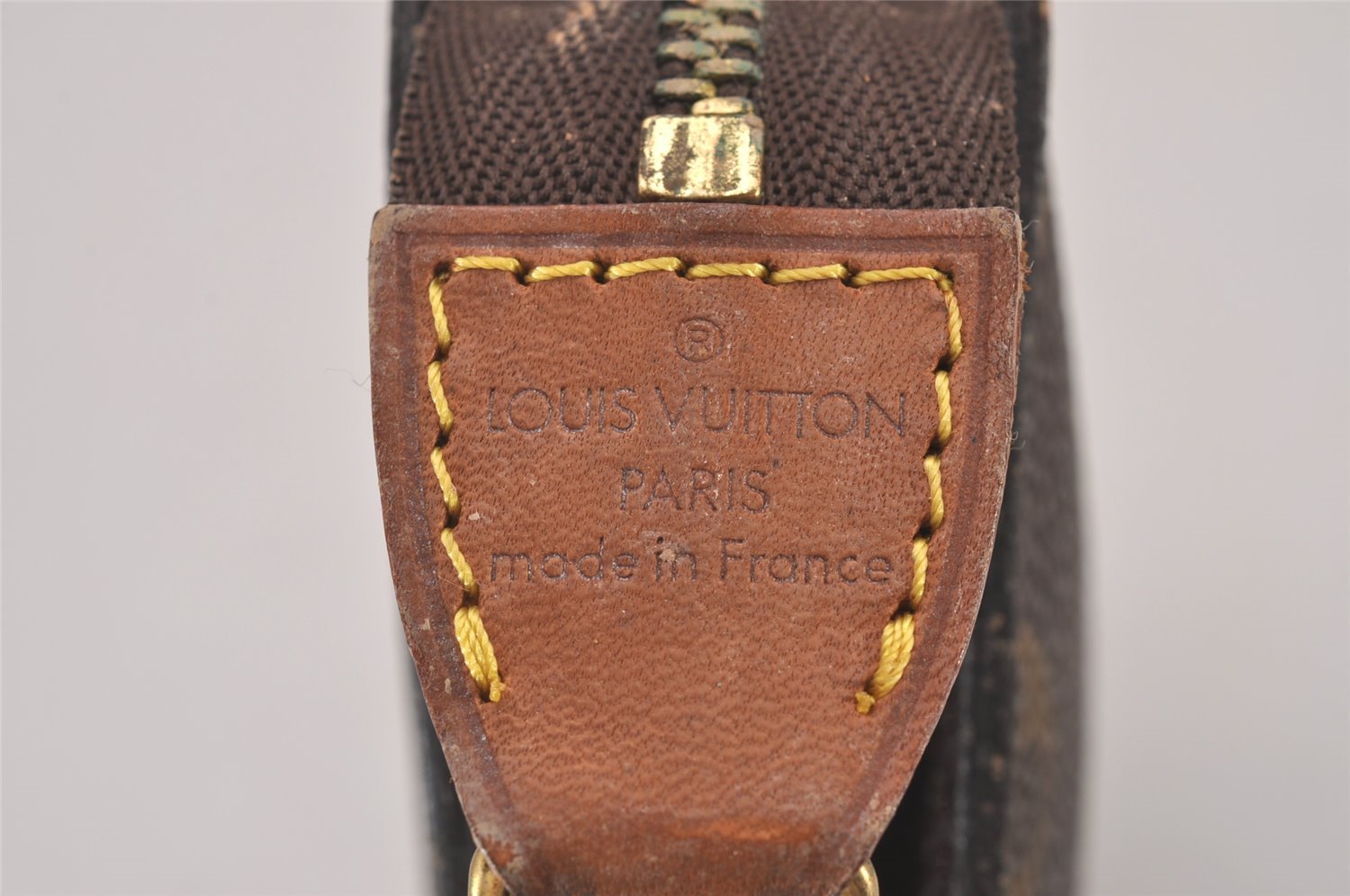 Authentic Louis Vuitton Monogram Pouch For Bucket PM LV Junk 4817I