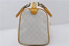 Authentic GUCCI Vintage Hand Boston Bag GG PVC Leather 193603 White 4818E