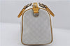 Authentic GUCCI Vintage Hand Boston Bag GG PVC Leather 193603 White 4818E
