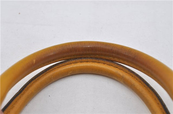 Authentic GUCCI Vintage Hand Boston Bag GG PVC Leather 193603 White 4818E