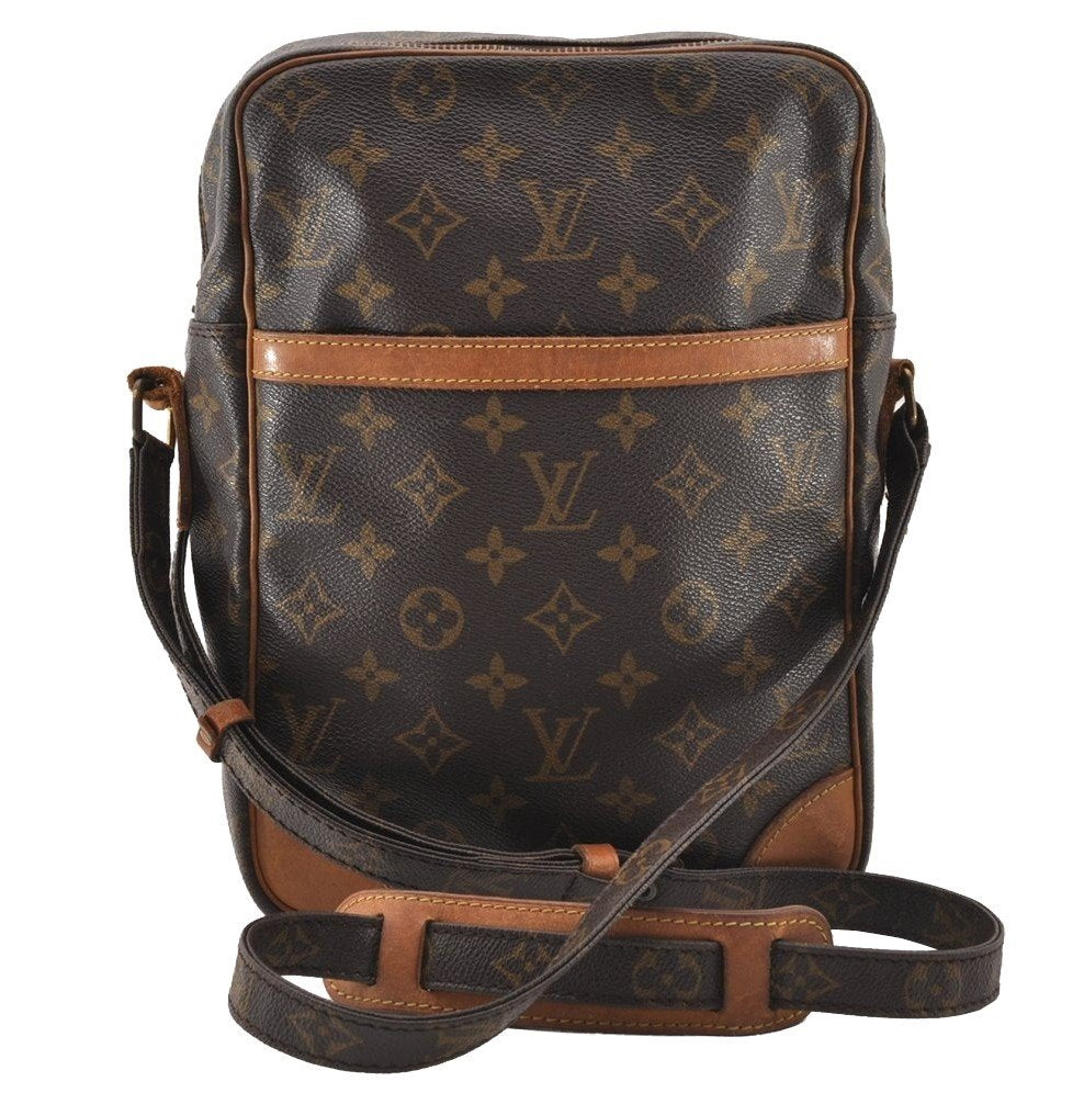 Authentic Louis Vuitton Monogram Danube MM Shoulder Cross Bag M45264 Junk 4819I