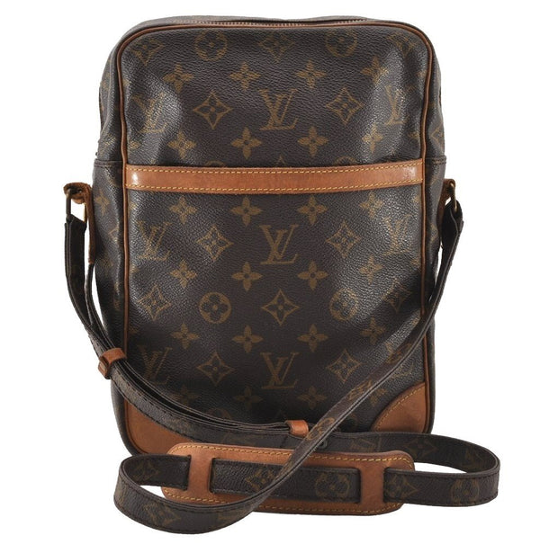 Authentic Louis Vuitton Monogram Danube MM Shoulder Cross Bag M45264 Junk 4819I