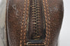 Authentic GUCCI Web Sherry Line Clutch Hand Bag Purse GG PVC Leather Brown 4820I