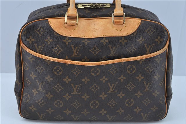 Authentic Louis Vuitton Monogram Deauville Hand Bag M47270 LV 4821D