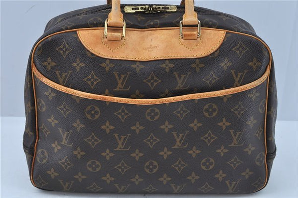 Authentic Louis Vuitton Monogram Deauville Hand Bag M47270 LV 4821D