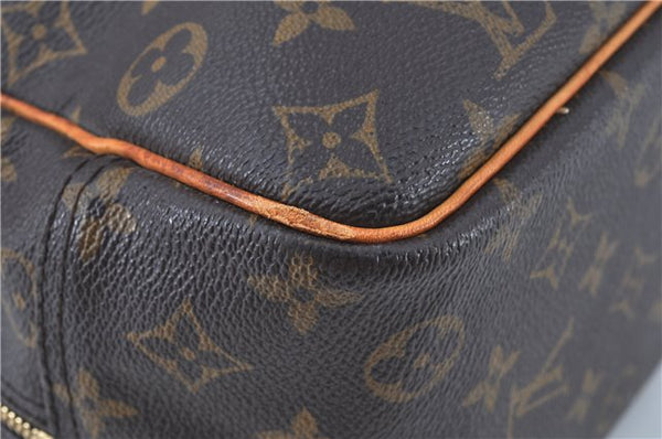 Authentic Louis Vuitton Monogram Deauville Hand Bag M47270 LV 4821D