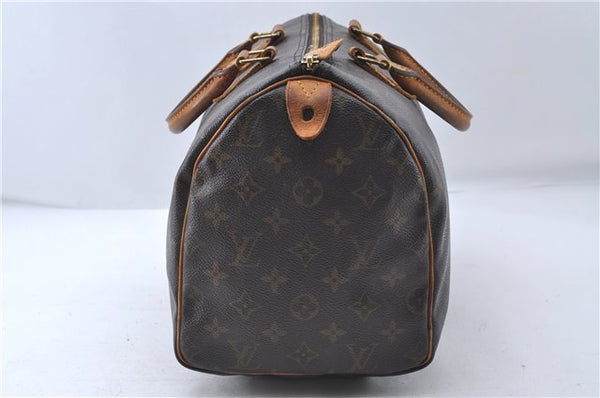 Authentic Louis Vuitton Monogram Speedy 30 Hand Boston Bag M41526 LV 4822D