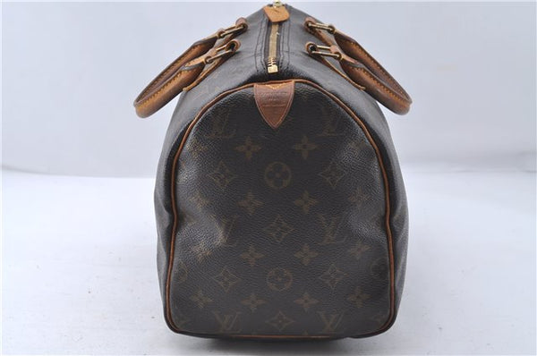 Authentic Louis Vuitton Monogram Speedy 30 Hand Boston Bag M41526 LV 4822D
