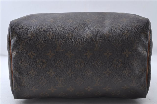 Authentic Louis Vuitton Monogram Speedy 30 Hand Boston Bag M41526 LV 4822D