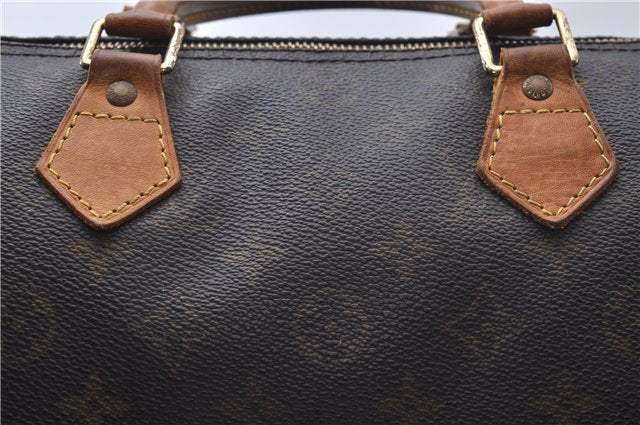 Authentic Louis Vuitton Monogram Speedy 30 Hand Boston Bag M41526 LV 4822D