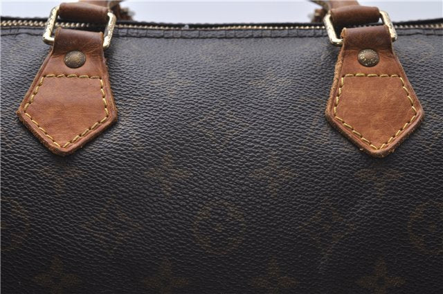 Authentic Louis Vuitton Monogram Speedy 30 Hand Boston Bag M41526 LV 4822D